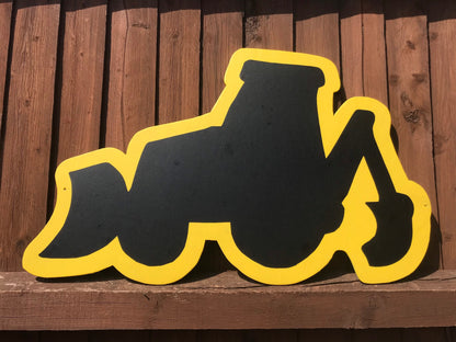 DIGGER SHAPED GARDEN CHALKBOARD (75CM)