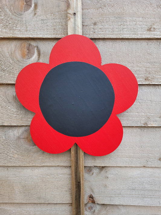 SET OF 4 FLOWER CHALKBOARDS (5 PETAL) 30CM FLOWER 18CM CHALKBOARDS ACRYLIC