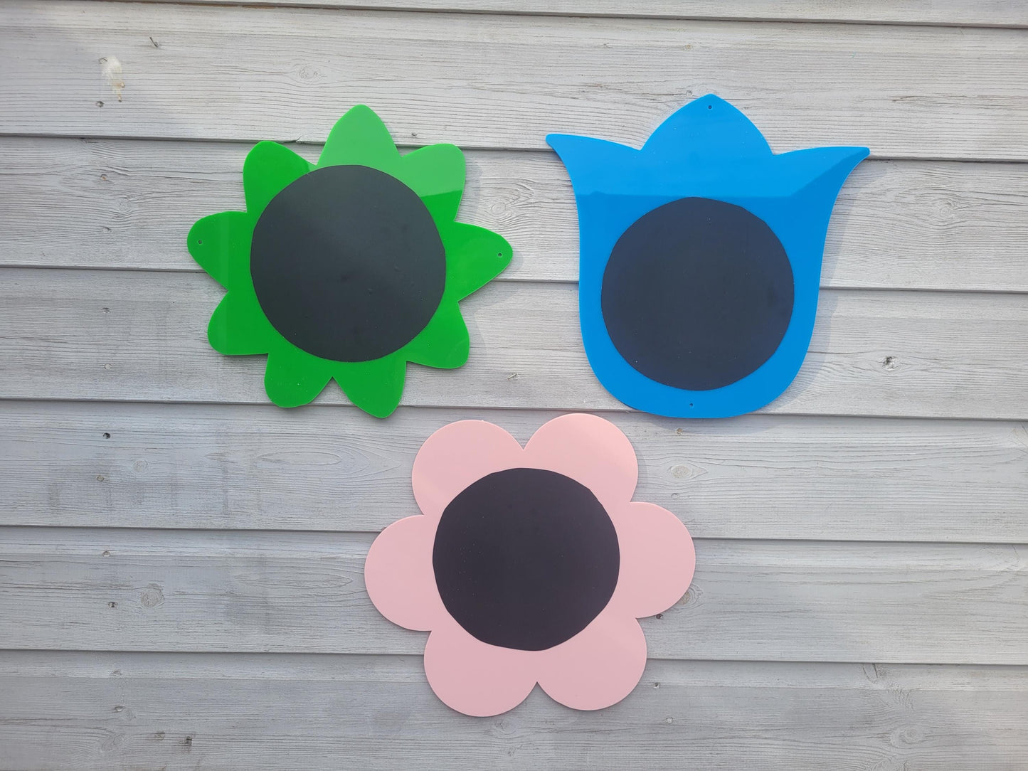 SET OF FLOWER CHALKBOARDS (MUTED COLOURS)
