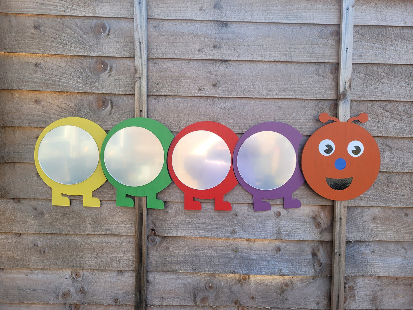LARGE CATERPILLAR MIRROR (30X100CM APPROX)