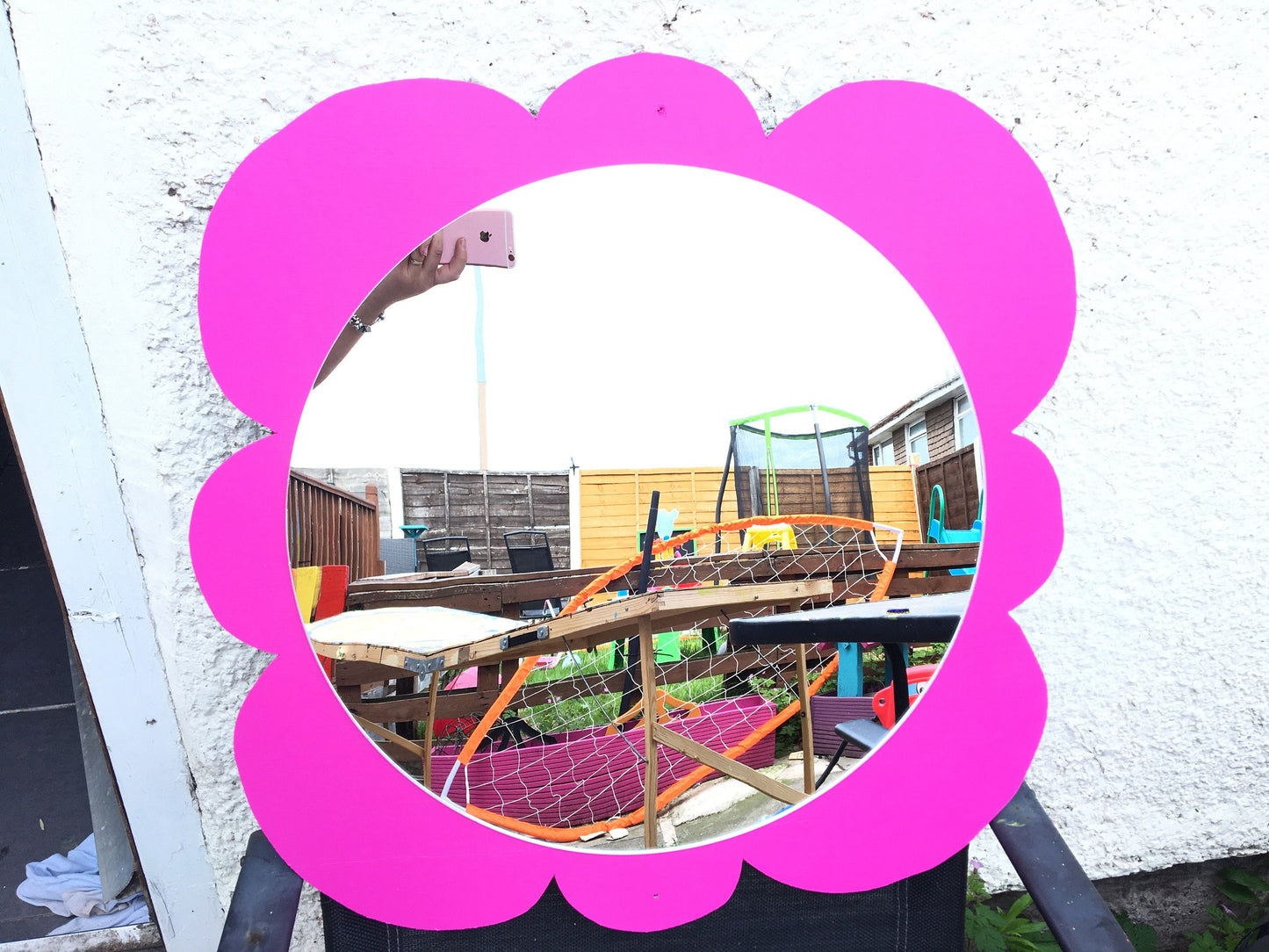 56CM ACRYLIC FLOWER MIRROR (8 PETAL)