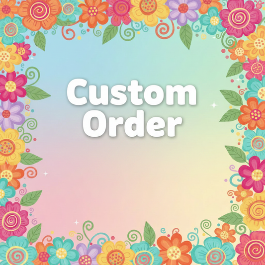 Floral Custom Order Banner