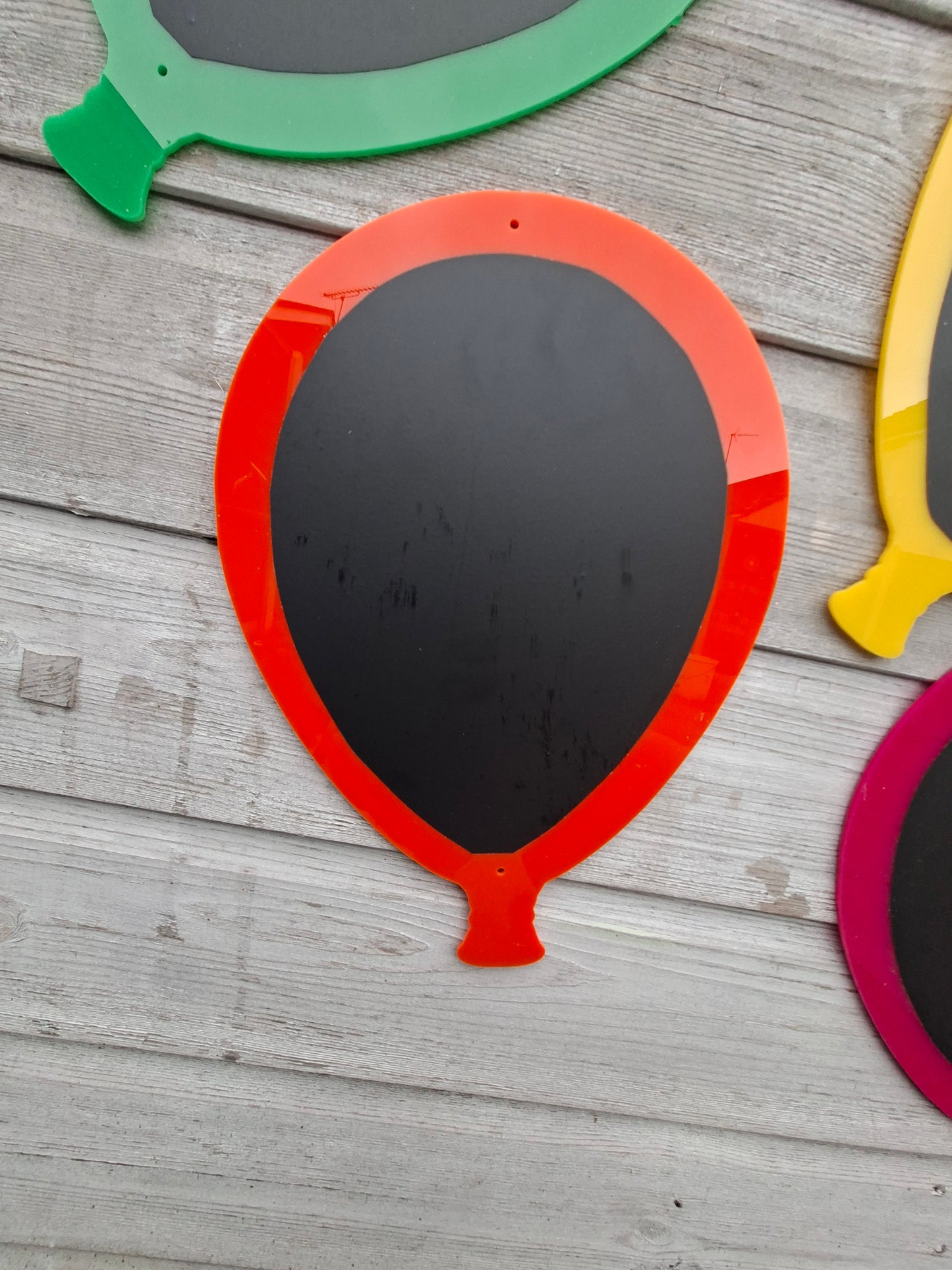 SET OF 4 BALLOON SHAPE GARDEN CHALKBOARDS