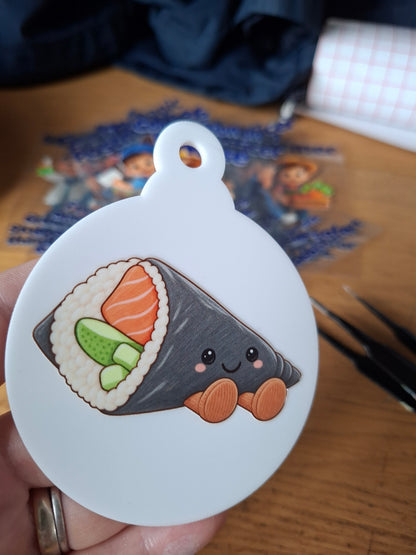KAIWAII FOOD CHRISTMAS DECORATION - ACRYLIC HANGING ORNAMENT