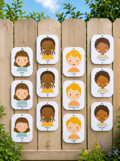 SET OF 12 EMOTION FLASHCARDS - ACRYLIC