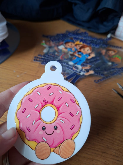 KAIWAII FOOD CHRISTMAS DECORATION - ACRYLIC HANGING ORNAMENT