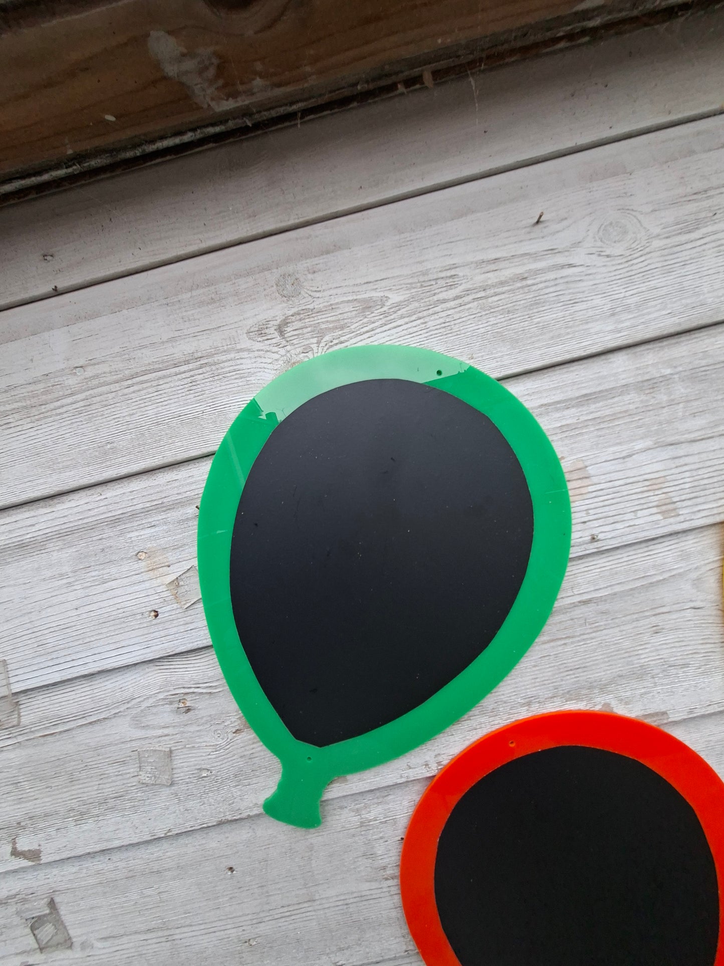 SET OF 4 BALLOON SHAPE GARDEN CHALKBOARDS