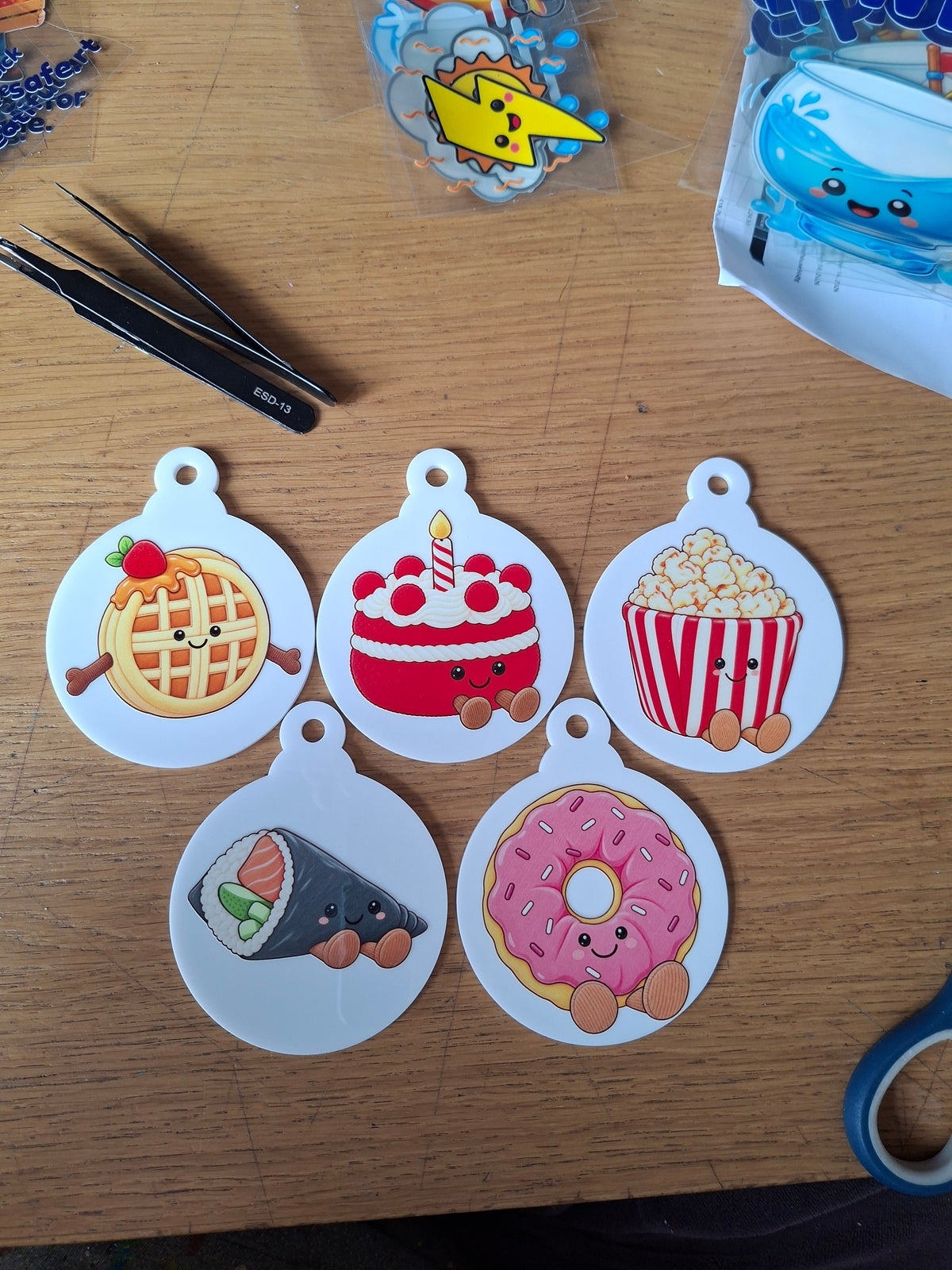KAIWAII FOOD CHRISTMAS DECORATION - ACRYLIC HANGING ORNAMENT