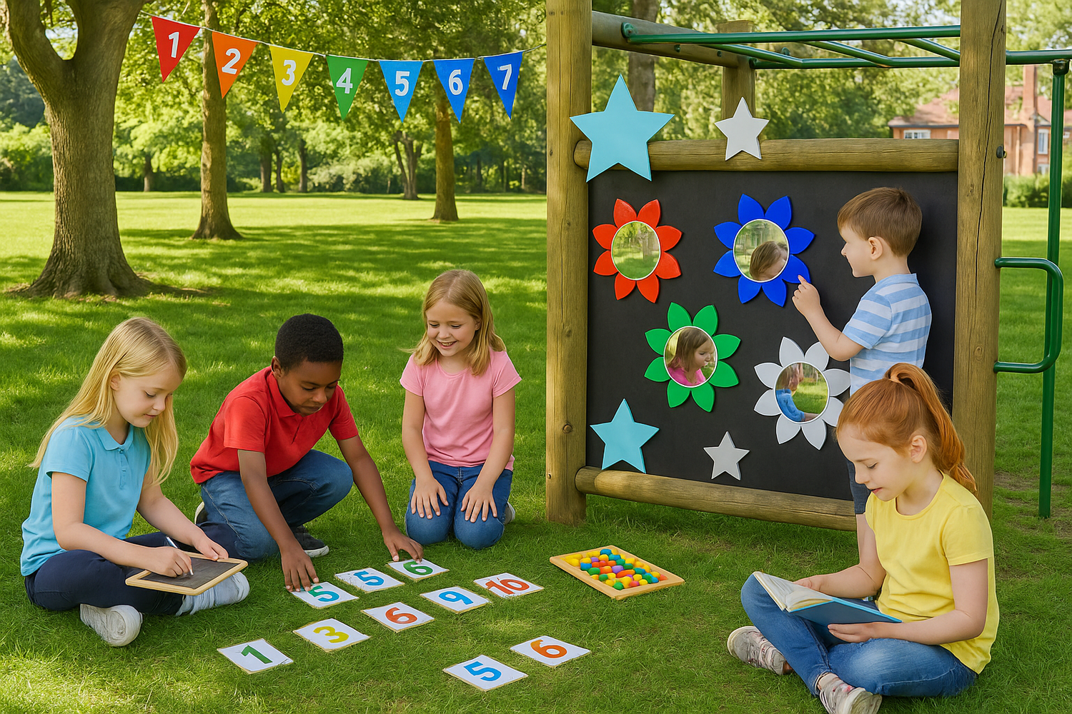 School yard with properly sized Kelz Kreations products